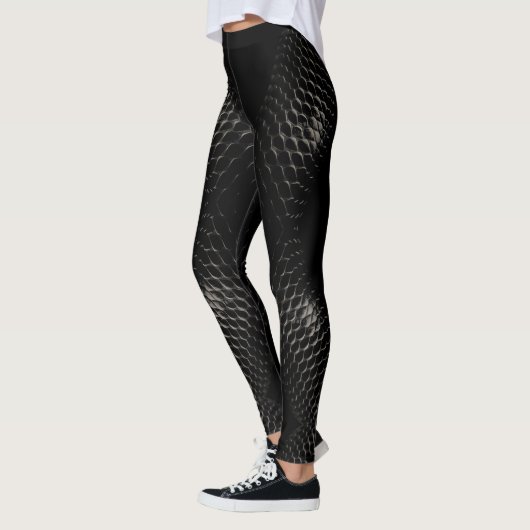 Zwarte drakenschalen leggings (Links)