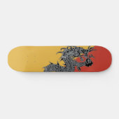 Zwarte drakenskateboard persoonlijk skateboard (Horizontaal)