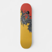 Zwarte drakenskateboard persoonlijk skateboard (Voorkant)