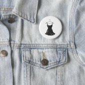 Zwarte dress ronde button 5,7 cm (In situ)