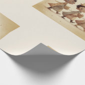 Zwarte Drie Wijzen Kerststal Inpakpapier 2 (Hoek)