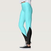 Zwarte driehoek | INITIAAL | elektrisch blauwe Leg Leggings (Links)