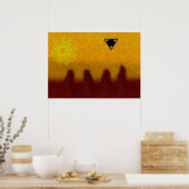 Zwarte driehoek poster (Keuken)