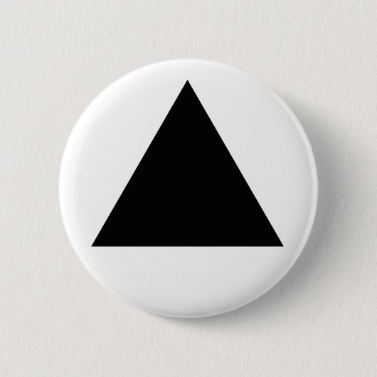 zwarte driehoek ronde button 5,7 cm (Voorkant)