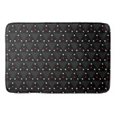 Zwarte Driehoek UFO Patroon Modern Abstract Badmat (Voorkant)
