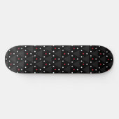 Zwarte Driehoek UFO Patroon Modern Abstract Persoonlijk Skateboard (Horizontaal)