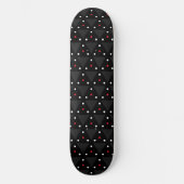 Zwarte Driehoek UFO Patroon Modern Abstract Persoonlijk Skateboard (Voorkant)