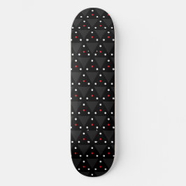 Zwarte Driehoek UFO Patroon Modern Abstract Persoonlijk Skateboard