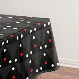 Zwarte Driehoek UFO Patroon Modern Abstract Tafelkleed