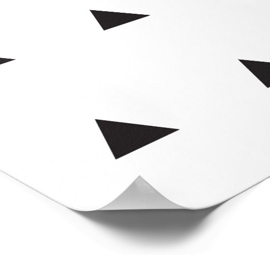 Zwarte driehoeken Aangepaste afbeelding voor Kinde Poster (Hoek)