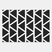 Zwarte driehoeken inpakpapier vel (Voorkant 3)