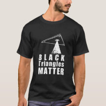 Zwarte driehoeken Matter Mannen Shirt