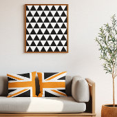 Zwarte driehoeken poster