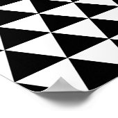 Zwarte driehoeken poster (Hoek)