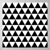 Zwarte driehoeken poster (Voorkant)