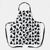 Zwarte driehoeken schort (Voorkant)