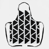 Zwarte driehoeken schort (Voorkant)