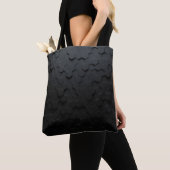 Zwarte driehoekige abstracte achtergrond, Grunge s Tote Bag (Dichtbij)