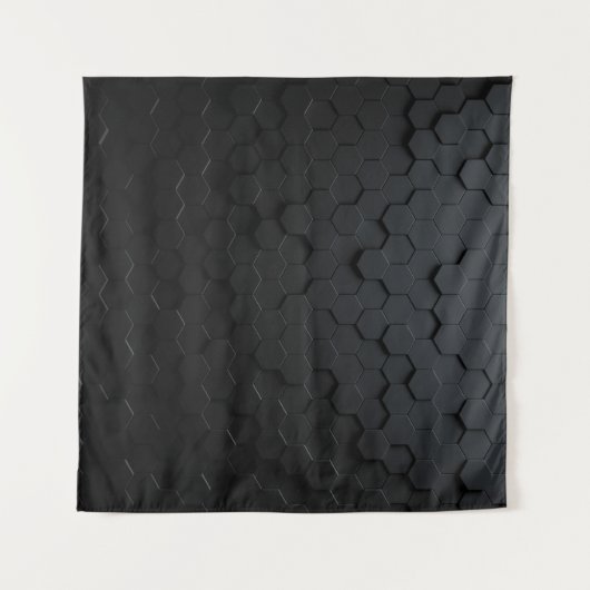 Zwarte driehoekige abstracte achtergrond, Grunge s Wandkleed (Voorkant (horizontaal))