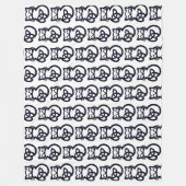 Zwarte Drievuldigheidsknoop Keltische kat Fleece D (Voorkant)