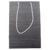 Zwarte drilling Silhouette met metalen blik Medium Cadeauzakje (Voorkant)