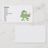 zwarte drink monsterkoek visitekaartje (Voorkant / Achterkant)