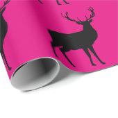 Zwarte droger op roze ompakpapier cadeaupapier (Rol Hoek)