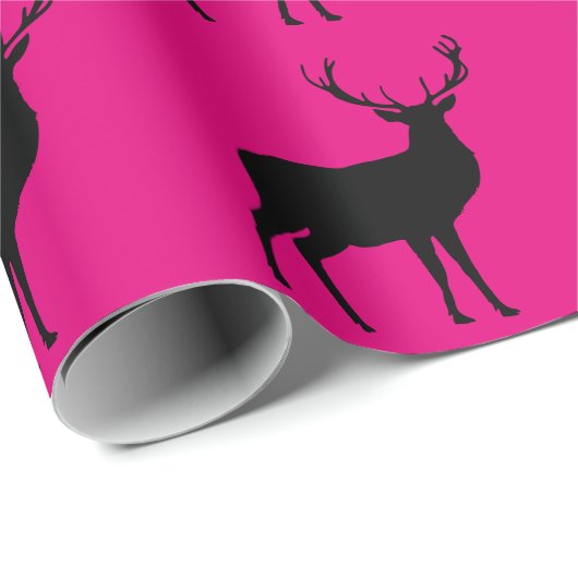 Zwarte droger op roze ompakpapier cadeaupapier (Rol Hoek)