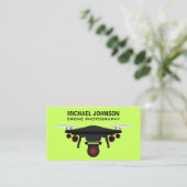 zwarte drone | dronecamera | Drone fotografie Visitekaartje (Staand voorkant)