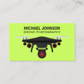 zwarte drone | dronecamera | Drone fotografie Visitekaartje (Voorkant)
