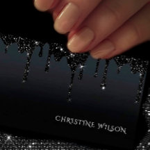zwarte druipende glitter achtergrond