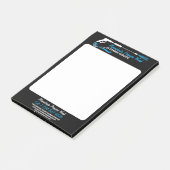 Zwarte Druk Power Washing Pro Schoon Post-it® Notes (Schuin)