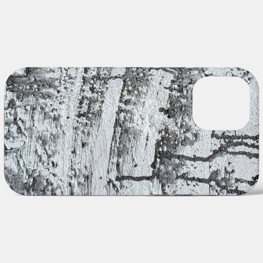 zwarte druppelaar op beton Case-Mate iPhone case (Achterkant (horizontaal))