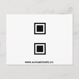 Zwarte Dubbelpunt Briefkaart