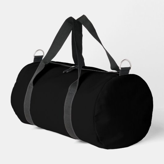 Zwarte Duffle Bag – Minimale look, Max Space Plunjezak (Linkerhoek)