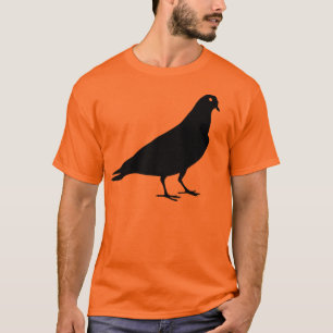 Zwarte duif Bird Print T-shirt