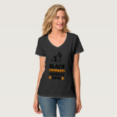 Zwarte Duitse Herder Gang T-shirt (Voorkant volledig)