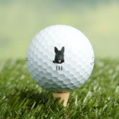 Zwarte Duitse Herder Golfballen (Insitu Shirt)