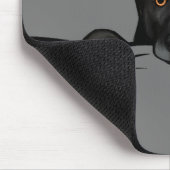 Zwarte Duitse Herder Hond Peking Muismat (Hoek)