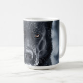 Zwarte Duitse Herder Koffiemok (Voorkant rechts)