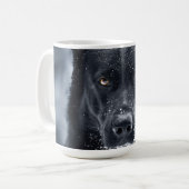Zwarte Duitse Herder Koffiemok (Voorkant links)