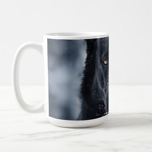 Zwarte Duitse Herder Koffiemok (Links)