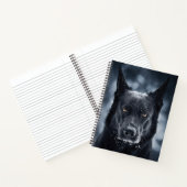 Zwarte Duitse Herder Notitieboek (Binnen)