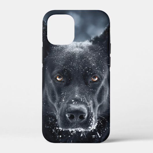 Zwarte Duitse Herdershond Case-Mate iPhone Case (Achterkant)