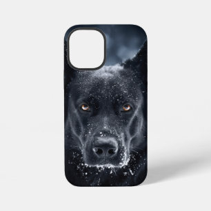 Zwarte Duitse Herdershond iPhone 12 Mini Hoesje