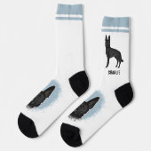 Zwarte Duitse Herdershond met eigen naam Sokken (Links)