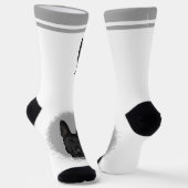 Zwarte Duitse Herdershond met eigen naam Sokken (Gebogen)