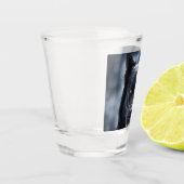 Zwarte Duitse Herdershond Shot Glas (Links)