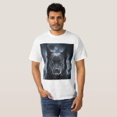 Zwarte Duitse Herdershond T-shirt (Voorkant volledig)