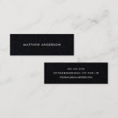 Zwarte, dunne visitekaartjes (Voorkant / Achterkant)